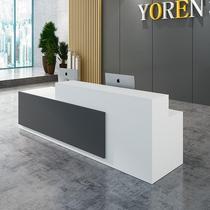 Company front desk reception desk welcome office simple modern hotel beauty salon checkout bar custom non-baking paint