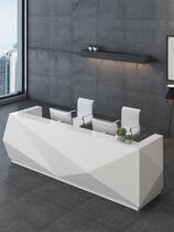 Paint bar counter Alien company front desk reception desk simple modern service consultation welcome cashier counter