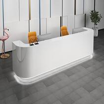 Paint paint front desk reception desk desk desk simple modern beauty salon bar hotel cashier training institution