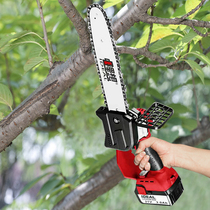 Lithium Electric rechargeable chainsaw electric one-handed home outdoor wireless handheld pruning Orchard small logging chain saw
