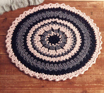 New round mat crochet illustration mat drawing wool knitting manual diy electronic picture tutorial recommended