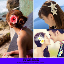 Bikini floral headdress Beach Holiday Hair Belt Women Flower hairclip Corsage Seaside Travel Swimsuit floral headdress Photo