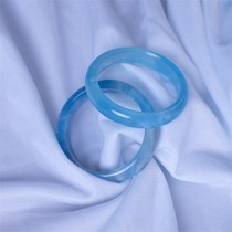 83 3 16 live blue glutinous sea sapphire bracelet round band wide bar