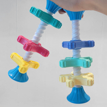New product 2 Childrens Fun turn music rotating stick mini rotating tower hand Bell 1-3 baby puzzle early education toy
