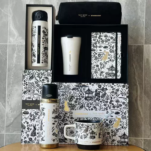 Starbucks, ретро ноутбук, термос, чайная чашка, подарочная коробка, год кролика