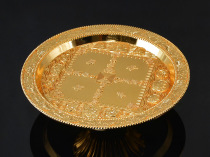Manza tray Buddha disc for Buddha Fruit Disk Copper Plating (large) diameter 18cm