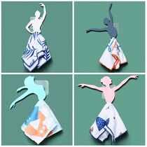 Creative color elegant ballet dance dancer girl towel adhesive hook bedroom bathroom adhesive hook bath towel hanger