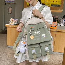 Li Ning backpack for middle school students School bag for girls high school middle school students Primary and secondary school students third to sixth grades backpack large capacity