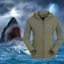 TAD shark skin stalker soft shell waterproof assault jacket windproof breathable cap clip style National Sharp Blade