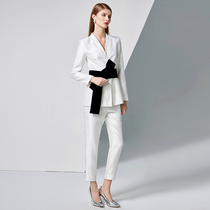 Dadana 2021 new senior sense dress fashion suit suit suit women Spring temperament goddess Fan white suit