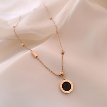 Pick Up Leak Specie Shanghai Guest for Withdrawal Cabinet Clear Cabin Outlets Ottles Discount Store 18K Gold Bifacial Necklace Woman
