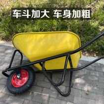 Thickened agricultural trolley wheel trolley construction site construction with pushing sand and stones household push garbage vegetables and fruits