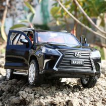 Lexus LX570 alloy car model 1:32 sound and light return force to open the door boy toy car simulation car model