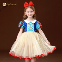 Girls summer dress 2021 new foreign style Aisha 3 Children 4 snow white skirt 5 gauze dress 6 years old