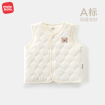 Malabella baby winters wearing spring and autumn outside wearing pure laminated cotton waistcoat for mens treasure Warm Vest Pediatrics
