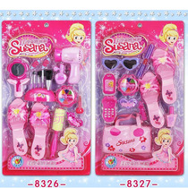 Childrens house toy set makeup dressing table high heels beautiful girl hair dryer combination Girl Toy