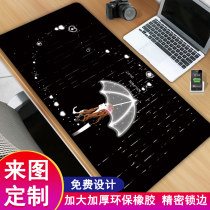 Mouse pad Oversized desk pad Wrist support Student writing girls e-sports office shortcuts custom-made household small