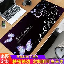 Shortcut mouse pad Super female cute office computer desktop writing keyboard pad thickened game customization e-sports