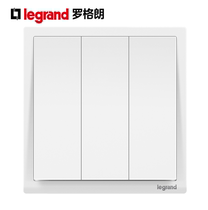 TCL Rogrand three-open single-control 3-open triple panel household light switch brand socket three-digit 3-digit Langchun