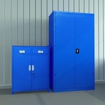 Thickened factory heavy storage locker iron sheet double door parts tool cabinet household hardware cabinet