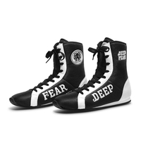 DF classic boxing shoes mens boxing fighting sneakers free combat aerobic training shoes Muay Thai Sanda boxing shoes