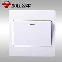BULL BULL One Open single control with fluorescent switch G07K111C White single K111Y Wall Type 86