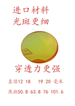 Imported laser focusing lens 12181920 lens engraving and cutting machine accessories laser mirror through concave-convex mirror