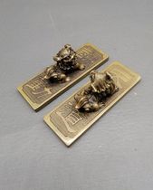 Four Treasures of the study brass lion paper weight pressure-bar INF paperweight teachers gift
