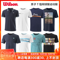 Wilson Will Sheng Spring Summer New Mens Round Neck T-shirt Breathable Sweat Tennis Sportswear