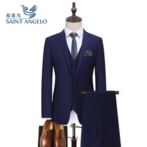 Happy bird suit suit men 2021 new business professional dress groom groomsman wedding dress suit