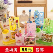 Pickman kindergarten student girl gift box prize cute cartoon childrens stationery pen holder set wholesale customization