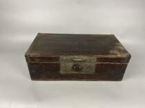Qing dynasty water nanmu treasure box antique collection decoration bag real bag old