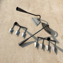 Agricultural soil loosening tools loose soil multi-functional soil rake removal of hoes Earth artifact three and four tooth picks
