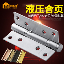 Stainless steel invisible door hinge Hydraulic buffer automatic closing door with closed door positioning secret door spring hinge