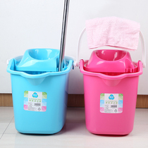 Camellia thick mop bucket large set mop bucket vintage home mop plus squeeze water drag bucket no hand wash single sale