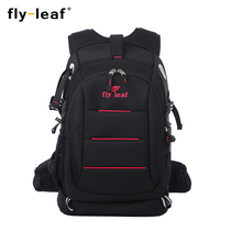 Flyleaf flying leaf shoulder SLR camera bag multi-function large capacity Canon photography bag anti-theft photography backpack
