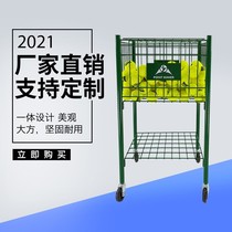 Tennis ball cart without armrest can hold about 380 grains