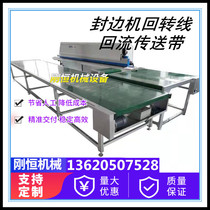 Hot sale furniture board edge banding machine Rotary line Sand edge machine Reflow conveyor belt Right angle turning rotary table assembly line