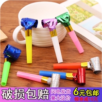 Child Gift Whistle Baby Blown dragon whistling blow to the toy Lara party Gathering Supplies Long Nose