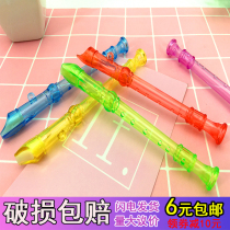 6-hole mini clarinet children early education transparent little flute creative baby musical instrument playing music toy gift