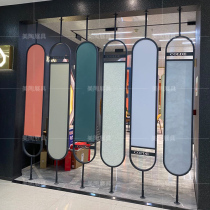 Art paint sample display stand Paint wall cloth wallpaper display stand Diatom mud sample rack 360 degree rotating display cabinet