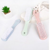 Shoe brush laundry brush soft hair cleaning shoes multi-functional household clothes artifact long handle plastic small plate brush special