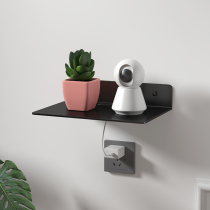 Wall storage rack wall hanging non-perforated camera monitoring living room TV wall projector router storage rack