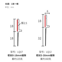 Room door bottom door seam sealing strip Glass door windproof soundproof anti-theft door gap retaining strip Bathroom waterproof adhesive strip