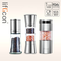 liflicon pepper grinder stainless steel household manual seasoning jar pepper powder Black pepper grinding bottle
