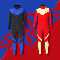 High-speed skating jumpsuit adult Avenue long sleeve speed skating suit children skating roller skating riding diving sportswear