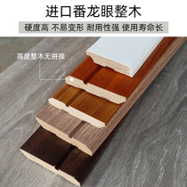 Wooden corner wall bottom living room pure solid wood Corner Corner wood floor skirting line foot line very narrow household