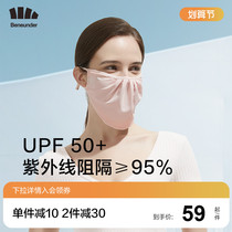 Under the official flagship store sun mask female dust and breathable mask thin summer face mask driving riding mask