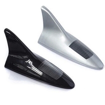 Car solar shark fin antenna decorative lights Anti-rear-end roof tail LED retrofit lights Warning flash lights