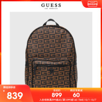 GUESS2021 mens full inverted triangle LOGO print backpack-GC835598